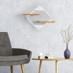 Applique Murale Moderne LED Avec étagères En Métal Olympea -Lumeers Boutique product image 1469848695