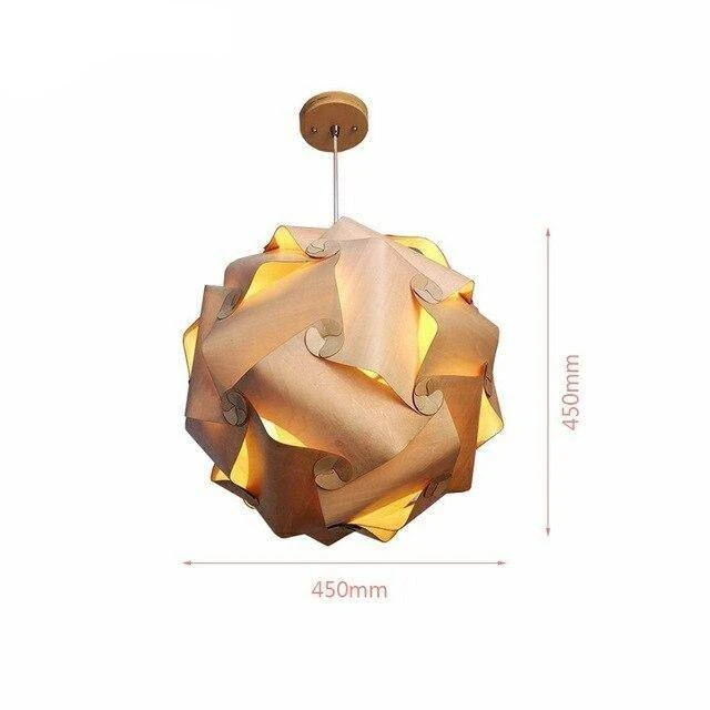 Suspension Vintage LED En Bois Style Japonais 5 Suspension Vintage LED En Bois Style Japonais – Image 4