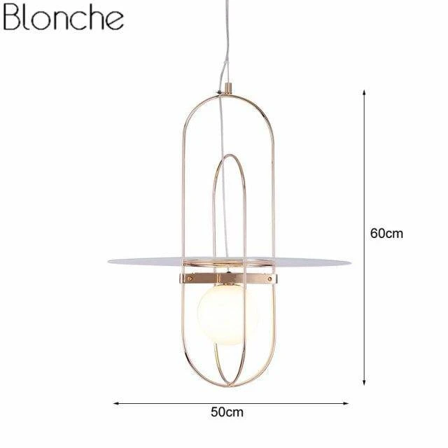 Suspension Design LED Avec Anneaux En Métal Et Verre Nordic 8 Suspension Design LED Avec Anneaux En Métal Et Verre Nordic – Image 6
