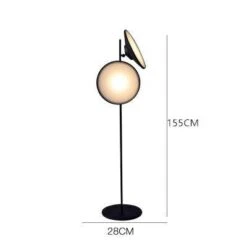 Lampadaire Design LED En Métal Noir Avec Grand Cercle Lumineux Nordic -Lumeers Boutique product image 1561861600 ede5ee4f a415 4d89 a9c3 d17ac32b5544