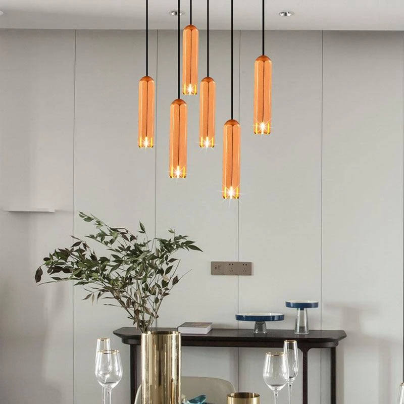 Suspension Design LED à Tube En Métal Hang 4 Suspension Design LED à Tube En Métal Hang – Image 2