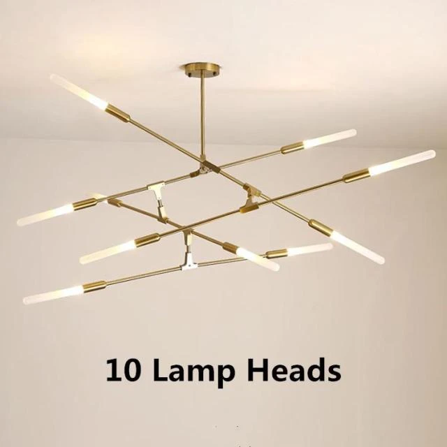 Lustre Moderne LED Baguettes Avec Extrémités Lumineuses Suvan 10 Lustre Moderne LED Baguettes Avec Extrémités Lumineuses Suvan – Image 8