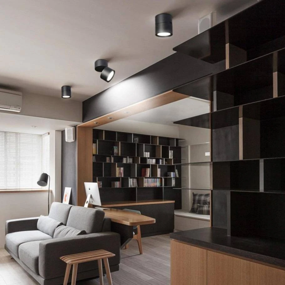 Spot Moderne Rond LED Orientable Loft 4 Spot Moderne Rond LED Orientable Loft – Image 2