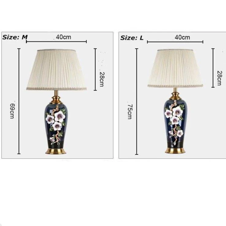 Lampe à Poser LED En Céramique Noire Avec Abat-jour Colorée Style Japonais 7 Lampe à Poser LED En Céramique Noire Avec Abat-jour Colorée Style Japonais – Image 5