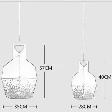 Suspension Design LED Avec Métal Coloré Et à Motifs Style Hang 11 Suspension Design LED Avec Métal Coloré Et à Motifs Style Hang – Image 9