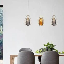 Suspension Design LED En Verre Géométrique De Couleurs Coffee -Lumeers Boutique product image 1621672915 a0608f7f aeeb 47db ac51 f86e2126a7a4