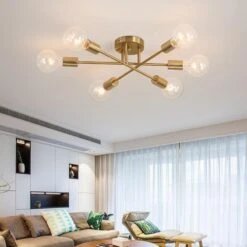 Plafonnier Design LED Avec 6 Lampes Entrecroisées En Métal Eugie -Lumeers Boutique product image 1627652664