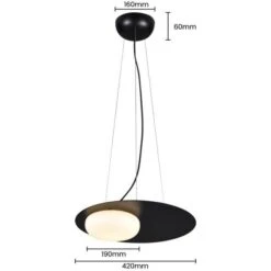 Suspension Design à LED Avec Disque En Métal Noir Style Ruban Loft -Lumeers Boutique product image 1631163523 75461a06 099e 498c a3a0 56a39eb8d349