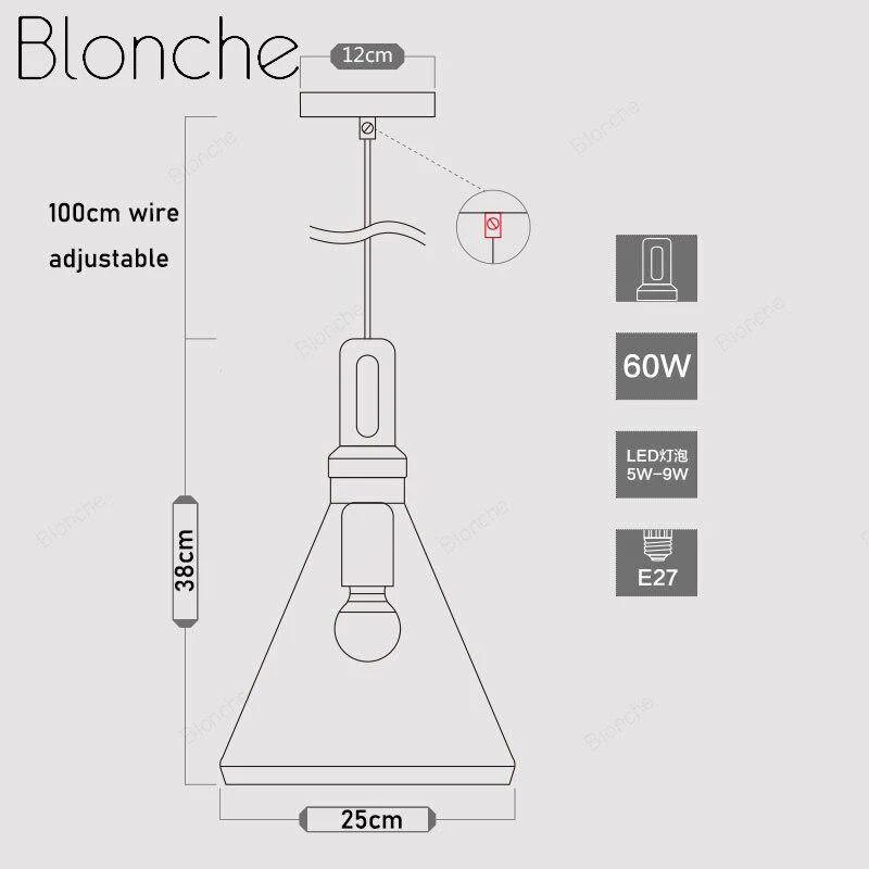 Suspension En Bois Et Aluminium Retro 8 Suspension En Bois Et Aluminium Retro – Image 6