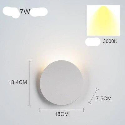 Applique Murale Design LED Avec Tuile Arrondie En Métal 8 Applique Murale Design LED Avec Tuile Arrondie En Métal – Image 6