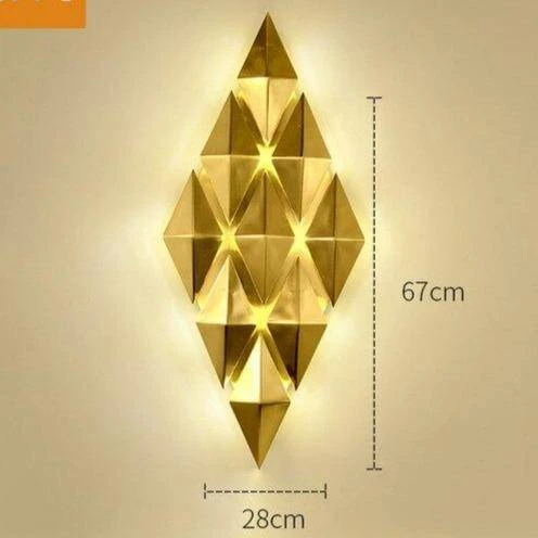 Applique Murale Design LED Avec Plusieurs Losanges En Métal 9 Applique Murale Design LED Avec Plusieurs Losanges En Métal – Image 7