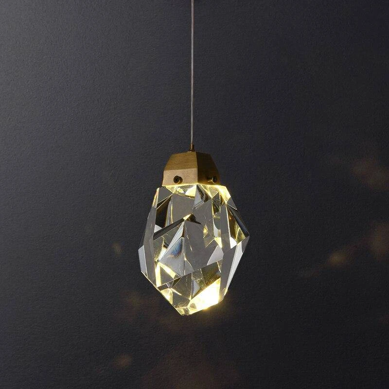Suspension Design LED Avec Cristal En Verre Luxury 6 Suspension Design LED Avec Cristal En Verre Luxury – Image 4
