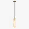 Suspension Design LED Avec Abat-jour En Marbre Blanc Luxury
