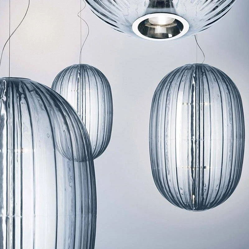 Suspension Design LED Avec Abat-jour En Verre Coloré 7 Suspension Design LED Avec Abat-jour En Verre Coloré – Image 5