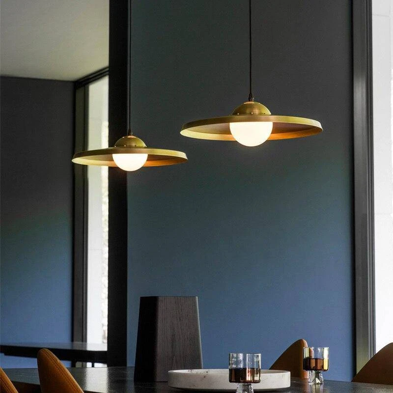 Suspension Design LED Avec Chapeau Cuivre Luxury 5 Suspension Design LED Avec Chapeau Cuivre Luxury – Image 3