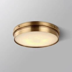 Plafonnier Design LED Rond En Métal Doré Industriel -Lumeers Boutique product image 1634378134 f034954a 068c 4b8b a50c 65f32f5254d2