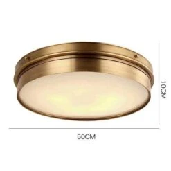 Plafonnier Design LED Rond En Métal Doré Industriel -Lumeers Boutique product image 1634378141 1f83d01e d22e 412a 9b35 f83bd17dccac