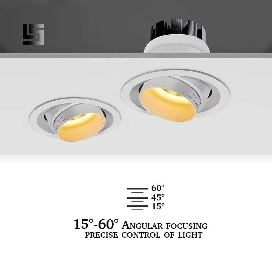 Spot Encastré Rond LED Orientable Style Loft 5 Spot Encastré Rond LED Orientable Style Loft – Image 3