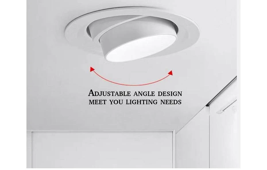 Spot Encastré Rond LED Orientable Style Loft 8 Spot Encastré Rond LED Orientable Style Loft – Image 6