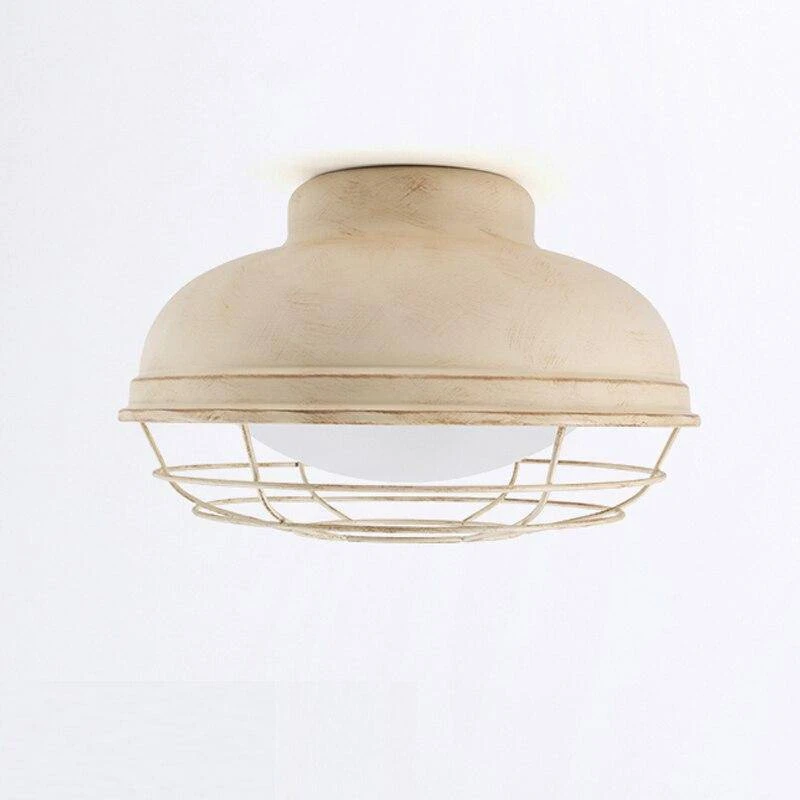 Plafonnier Moderne LED Avec Cage En Métal Style Loft 6 Plafonnier Moderne LED Avec Cage En Métal Style Loft – Image 4