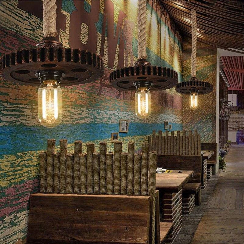 Suspension Retro LED En Métal Et Ampoule Edison 4 Suspension Retro LED En Métal Et Ampoule Edison – Image 2