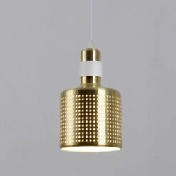 Suspension Design LED Cylindre Arrondi En Métal Cuivré -Lumeers Boutique product image 1647315825 b4e9ad8b 7c88 4987 a391 0cf686b54b10