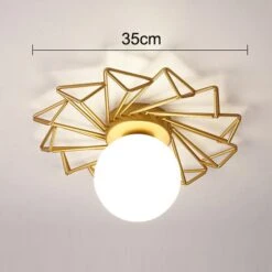 Plafonnier Moderne LED Avec Soleil Métallique Et Globe Sana -Lumeers Boutique product image 1656281880