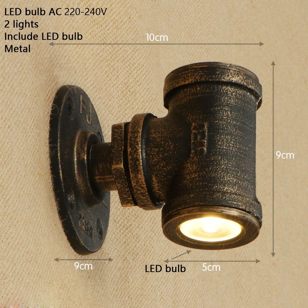 Applique Murale Retro LED Style Tuyau Métallique Tino 15 Applique Murale Retro LED Style Tuyau Métallique Tino – Image 13