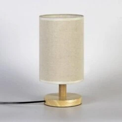 Lampe De Chevet Avec Abat-jour En Tissu Cylindrique -Lumeers Boutique product image 1667009961 8a842688 e127 4182 adc9 a645e260f31c