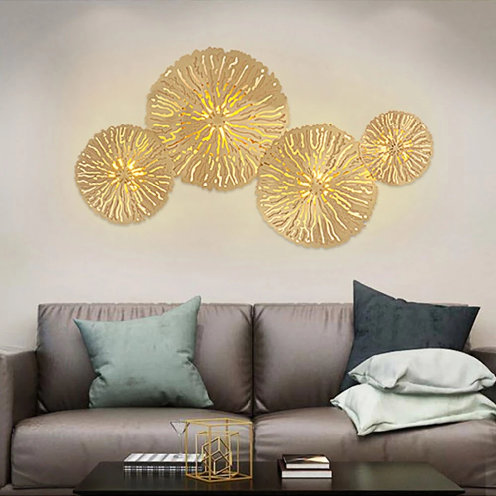 Applique Murale Moderne LED En Forme De Feuille De Lotus Idda 4 Applique Murale Moderne LED En Forme De Feuille De Lotus Idda – Image 2