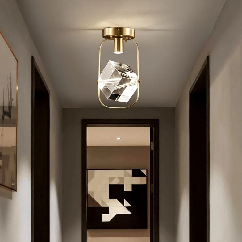 Plafonnier Moderne LED Avec Cristal Carré Sollya 6 Plafonnier Moderne LED Avec Cristal Carré Sollya – Image 4