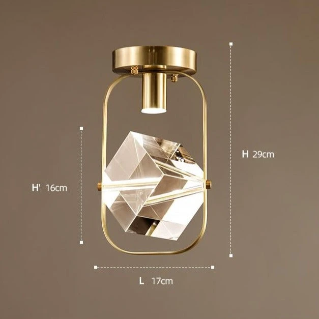 Plafonnier Moderne LED Avec Cristal Carré Sollya 10 Plafonnier Moderne LED Avec Cristal Carré Sollya – Image 8