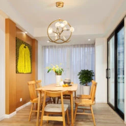 Lustre Moderne Avec Arbre Et Oiseaux Dans Anneau Rhym -Lumeers Boutique product image 1722242928