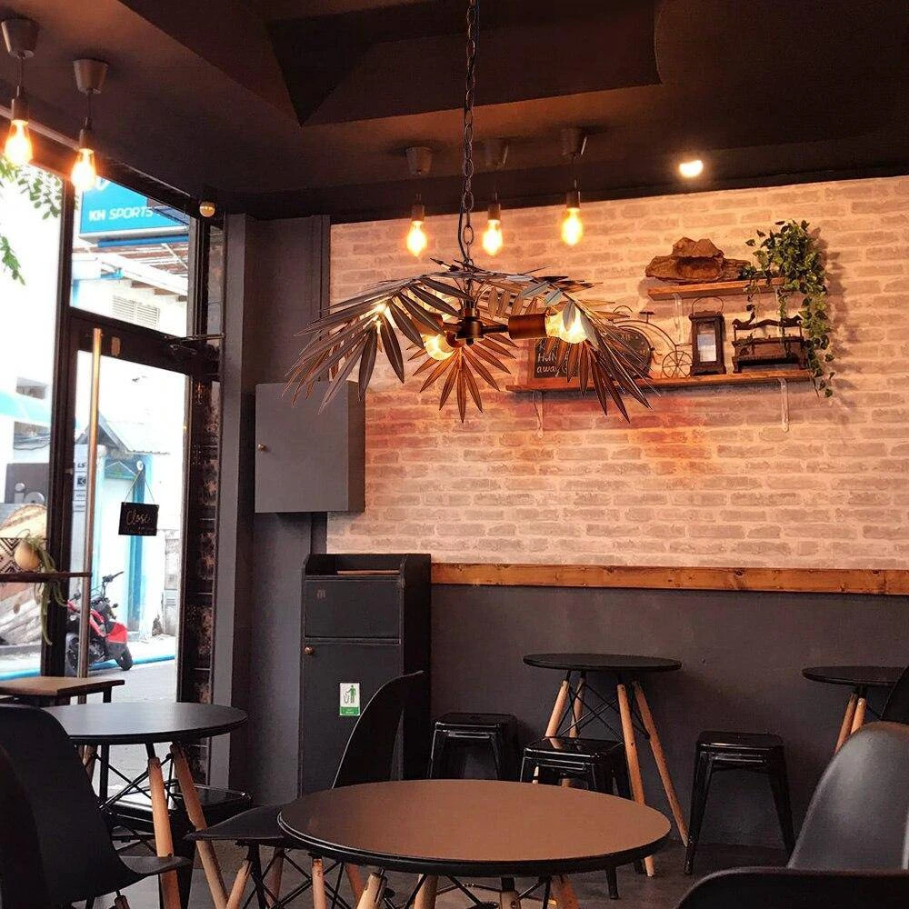 Suspension Design à LED En Métal Imitation Palmier 8 Suspension Design à LED En Métal Imitation Palmier – Image 6