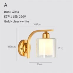 Applique Murale Design à LED Métal Avec Abat-jour En Verre Soufflé Loft -Lumeers Boutique product image 1730498074 030cc1b7 beb3 4ec9 8003 1eac15376459