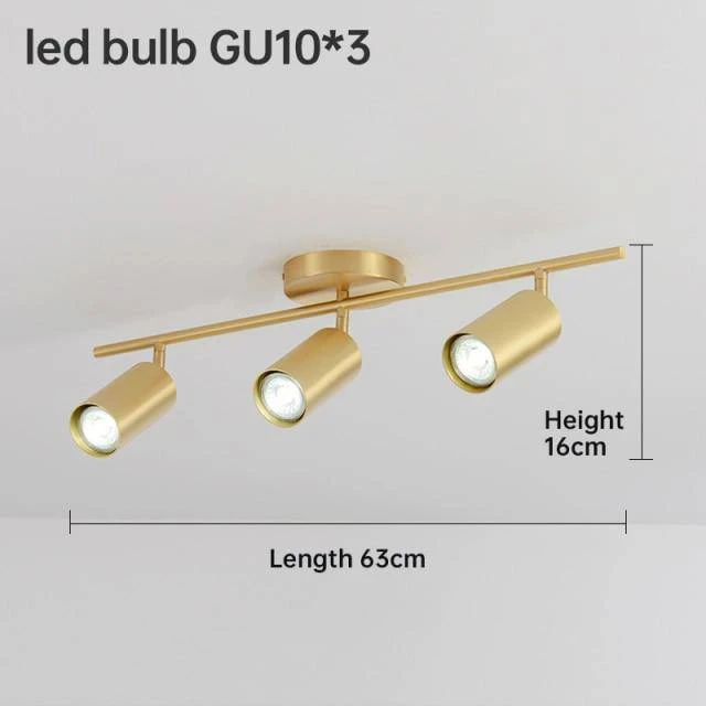 Spot Design à LED En Métal Doré Style Hallway 9 Spot Design à LED En Métal Doré Style Hallway – Image 7