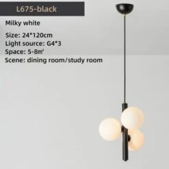 Suspension Moderne LED Avec 3 Globes En Verre Lluna -Lumeers Boutique product image 1774665651