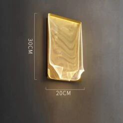 Applique Murale Design Rectangulaire En Métal Doré Larry -Lumeers Boutique product image 1834787335