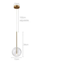 Suspension Design Avec Boule En Verre Suspendue Dixie -Lumeers Boutique product image 1837072380
