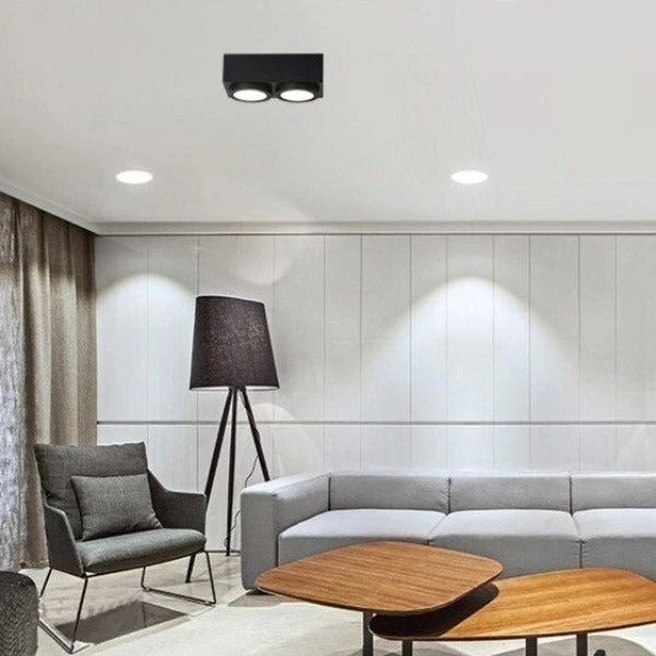 Spot Moderne LED Rectangulaire Avec 2 Lampes Connie 4 Spot Moderne LED Rectangulaire Avec 2 Lampes Connie â Image 2