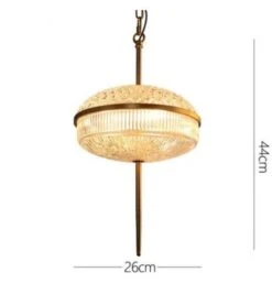 Suspension Vintage Style Oriental En Verre Helia -Lumeers Boutique product image 1848421887