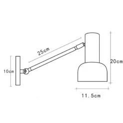 Applique Murale Design Avec Bras En Métal Ajustable Army -Lumeers Boutique product image 1848422011