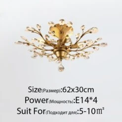 Plafonnier En Cristal En Forme De Branches Avec Fleurs 11 Plafonnier En Cristal En Forme De Branches Avec Fleurs -Lumeers Boutique product image 1888245208