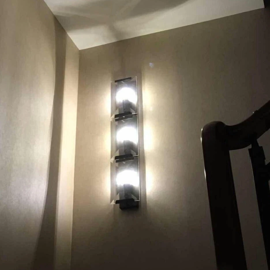 Applique Murale Moderne Rectangulaire En Métal Gris Johanna 4 Applique Murale Moderne Rectangulaire En Métal Gris Johanna – Image 2