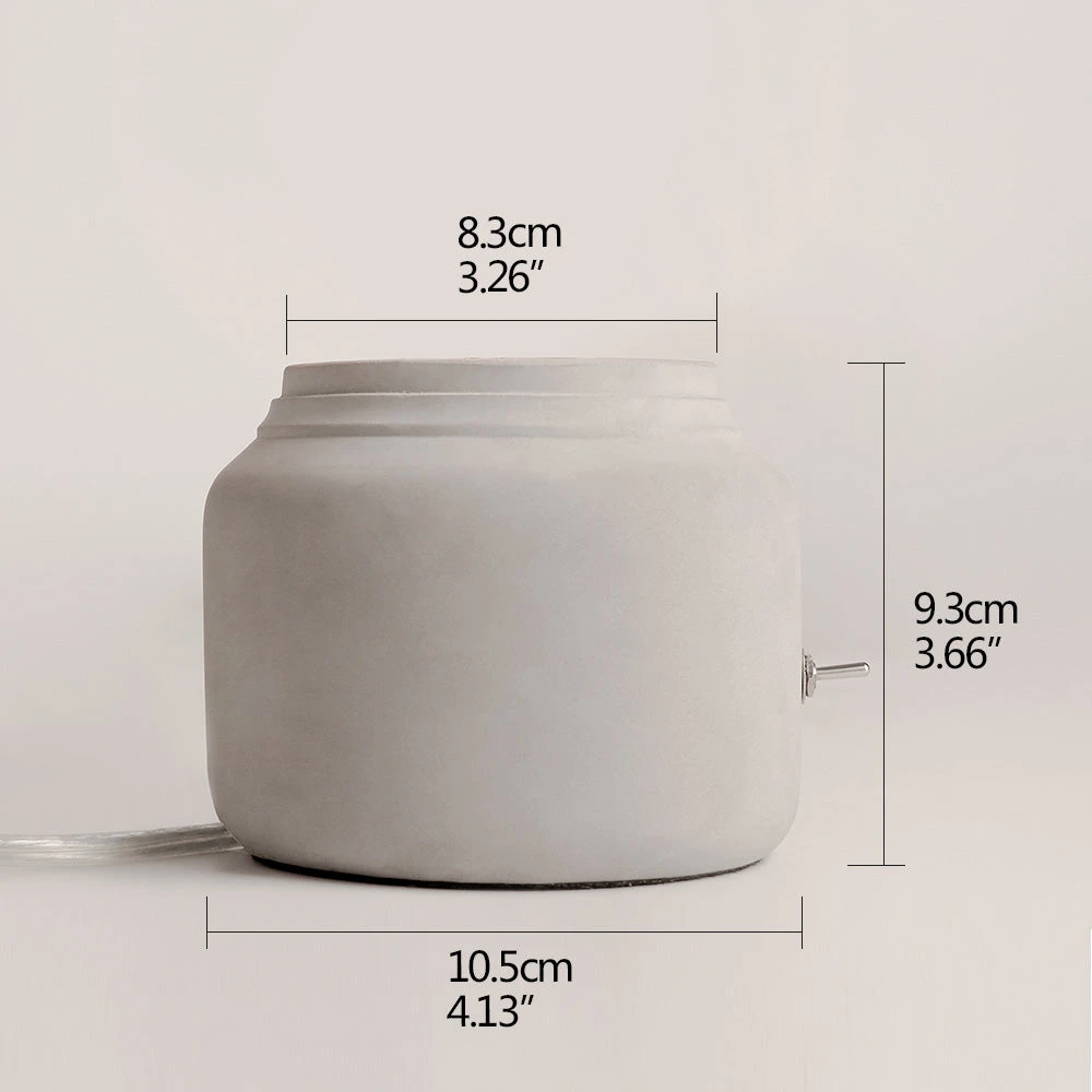 Lampe à Poser Rétro En Ciment Gris Lino 11 Lampe à Poser Rétro En Ciment Gris Lino – Image 9