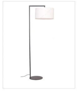 Lampadaire Moderne Avec Abat-jour Arrondi En Tissu Atmosphere -Lumeers Boutique product image 1901139610