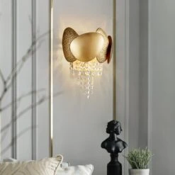 Applique Murale Moderne LED Avec Goutes En Cristal Vega -Lumeers Boutique product image 1925779812