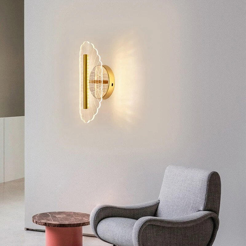 Applique Murale LED Moderne Transparent Et Doré Jilor 5 Applique Murale LED Moderne Transparent Et Doré Jilor – Image 3