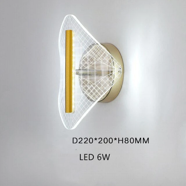 Applique Murale LED Moderne Transparent Et Doré Jilor 8 Applique Murale LED Moderne Transparent Et Doré Jilor – Image 6