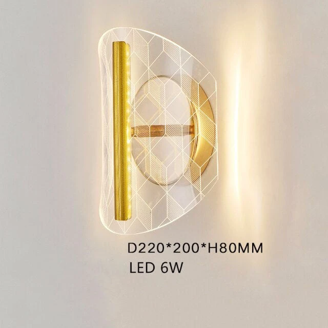 Applique Murale LED Moderne Transparent Et Doré Jilor 11 Applique Murale LED Moderne Transparent Et Doré Jilor – Image 9